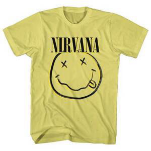 Nirvana tričko Inverse Smiley Žltá XL