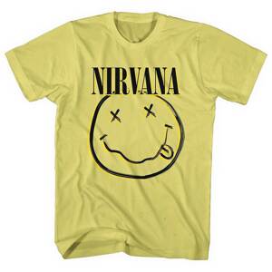 Nirvana tričko Inverse Smiley Žltá XS