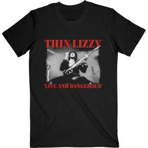 THIN LIZZY tričko Live & Dangerous Čierna XL