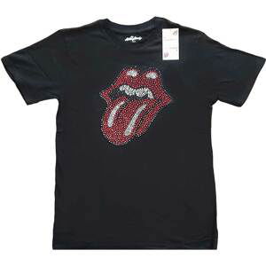 The Rolling Stones tričko Classic Tongue Čierna S