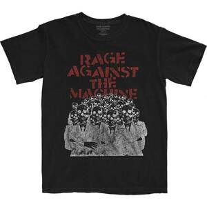 Rage Against the Machine tričko Crowd Masks Čierna L