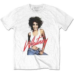 Whitney Houston tričko Wanna Dance Photo Biela L