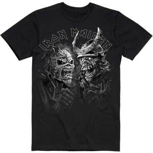 Iron Maiden tričko Senjutsu Large Grayscale Heads Čierna M