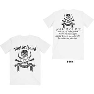 Motörhead tričko March or Die Biela XL