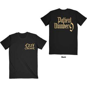 Ozzy Osbourne tričko Patient No. 9 Gold Logo Čierna M