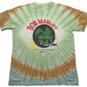 Bob Marley tričko 45th Anniversary Zelená XL