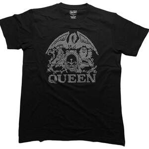 Queen tričko Crest Čierna S