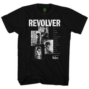 The Beatles tričko Revolver Tracklist Čierna S