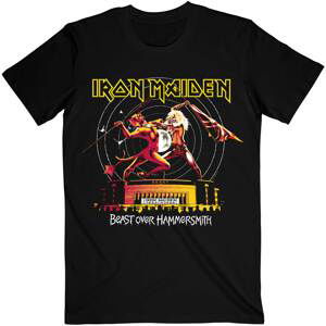 Iron Maiden tričko Beast Over Hammersmith Eddie & Devil Tonal Čierna XL