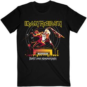 Iron Maiden tričko Beast Over Hammersmith Eddie & Devil Tonal Čierna XL