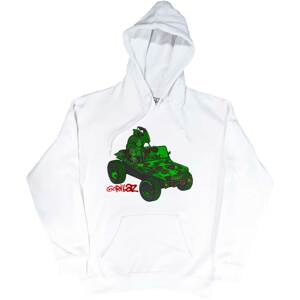 Gorillaz mikina Green Jeep Biela S