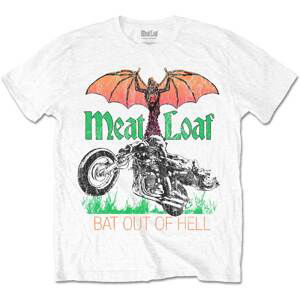 Meat Loaf tričko Bat Out Of Hell Biela M