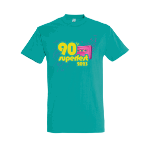 90' Super Fest tričko 90' SUPER FEST Bledomodrá XXL