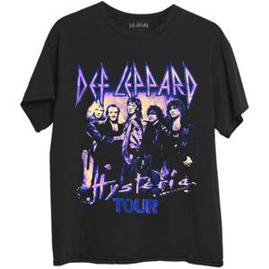 Def Leppard tričko Hysteria Tour Čierna XL