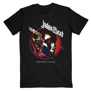 Judas Priest tričko Stained Class Album Circle Čierna L