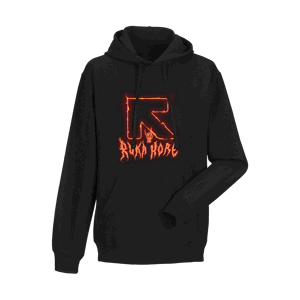 Ruka Hore mikina Logo Rock Black XL