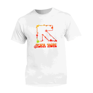 Ruka Hore tričko Logo Reggae Biela S