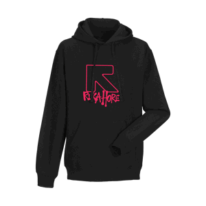 Ruka Hore mikina Logo Hip Hop Black M