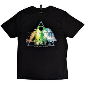 Pink Floyd tričko Live Band Rainbow Tone Čierna M