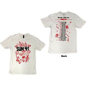 Sum 41 tričko Sketches European Tour 2022 Biela XL