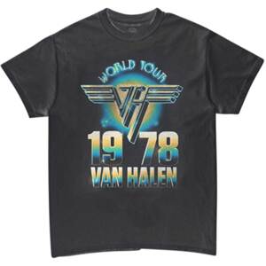 Van Halen tričko World Tour '78 Čierna S