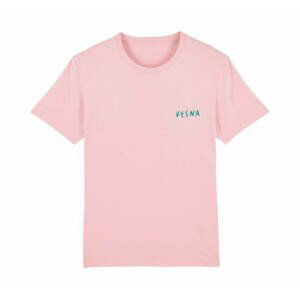 Vesna tričko Choose love over power Cotton Pink XL