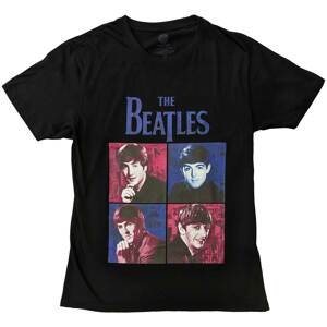 The Beatles tričko Portraits Čierna XXL