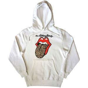 The Rolling Stones mikina Leopard Tongue Biela S