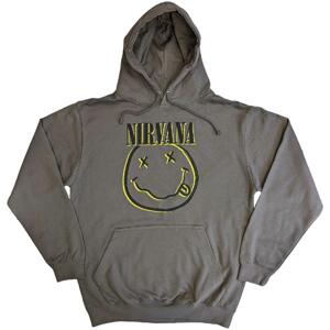 Nirvana mikina Inverse Smiley Šedá S