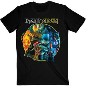 Iron Maiden tričko The Future Past Tour '23 Circle Art Čierna XL