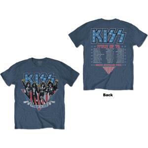 Kiss tričko Americana Modrá S