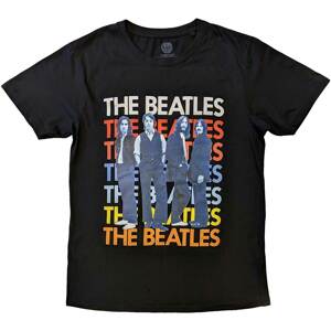 The Beatles tričko Iconic Multicolour Čierna M