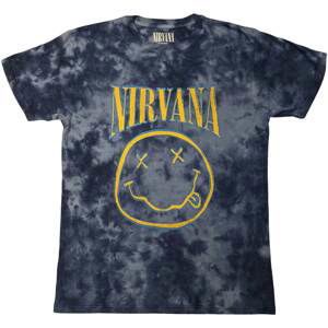 Nirvana tričko Smiley Blue Stroke Modrá L