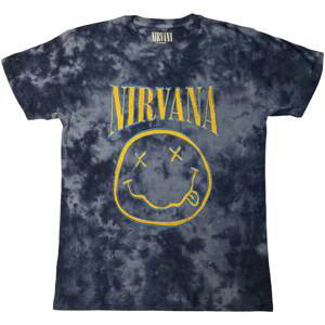 Nirvana tričko Smiley Blue Stroke Modrá XXL