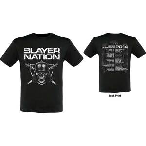 Slayer tričko Nation 2014 Dates Čierna XL