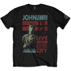John Lennon tričko Live in NYC Čierna 5XL