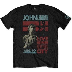 John Lennon tričko Live in NYC Čierna 5XL