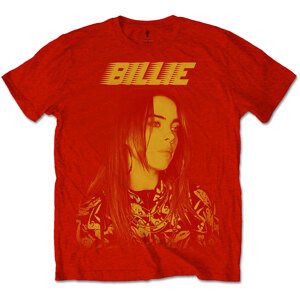 Billie Eilish tričko Racer Logo Jumbo Červená XL