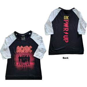 AC/DC tričko PWR-UP UK Čierna/biela 3XL