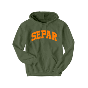 Separ mikina University Hoodie Military Green S