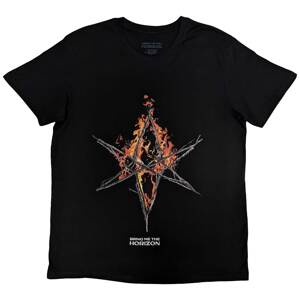 Bring me the horizon tričko Flame Hex & Text Logo Čierna XXL