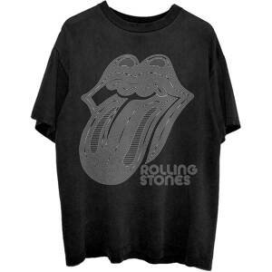 The Rolling Stones tričko Holographic Tongue Čierna XL