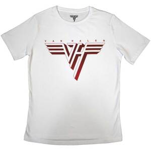 Van Halen tričko Classic Red Logo Biela L