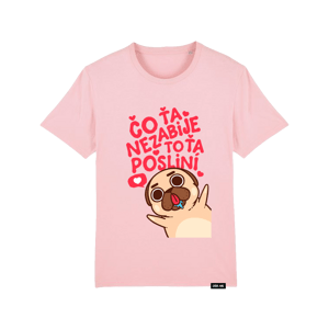 Labka Hore tričko Čo ťa nezabije, to ťa posliní Cotton Pink XXL