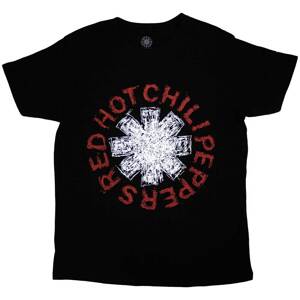 Red hot chili peppers tričko Scribble Asterisk Čierna M