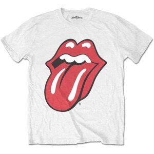 The Rolling Stones tričko Classic Tongue Biela S