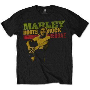 Bob Marley tričko Roots, Rock, Reggae Čierna XXL