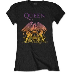 Queen tričko Gradient Crest Čierna S