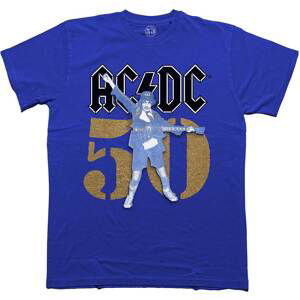 AC/DC tričko Gold Fifty Modrá XL