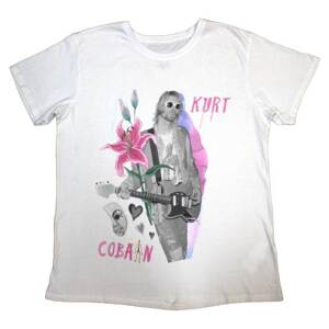 Kurt Cobain tričko Flower Biela XXL